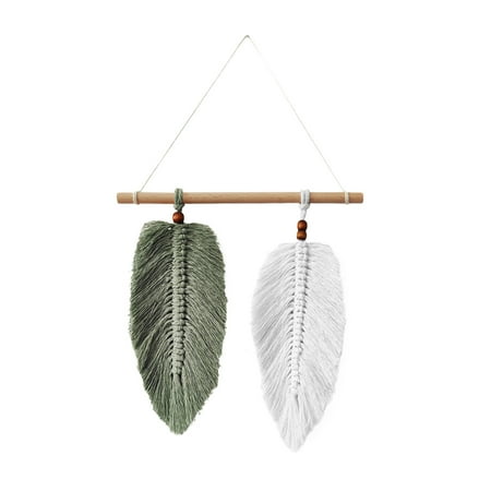 

Greenred Handmade Woven Wall Pendant Decorative Macrame Leaf Boho Hanging Ornament Wedding Decor Hot Sale Clearance