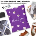 thumbnail image 2 of Jowlroel Thank You Poly Mailer 14.5x19 Inch 50 Pcs - Waterproof Tear-Resistant Self-Seal Shipping Bags for Clothing, Chrysanthemum Printed Cute Packaging, 2 of 7