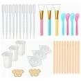 thumbnail image 1 of Kit de Vasos Medidores Reutilizables, Kit de de Herramientas de Resina, Pipetas de Transferencia, Varillas para , Herramientas de F , 43 piezas BLESIY Tazas de mezcla de resina, 1 of 6