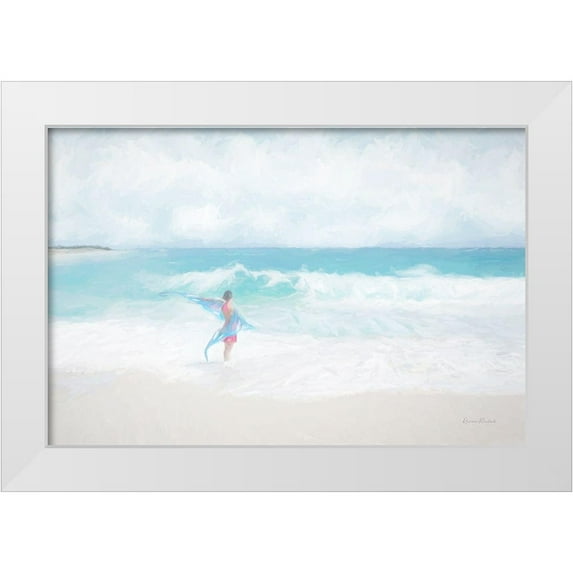 Murdock, Ramona 14x11 White Modern Wood Framed Museum Art Print Titled - Beach Butterfly