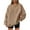 Khaki, variant on AherBiu Oversized Sweatshirts for Women Crewneck Fall Casual Loose Long Sleeve Pullover Juniors Sportswear Tops