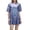 Blue, variant on Women's Casual Bright Silk Top Loose Short Sleeve T Shirt Shirts Long Sleeve Tech Apparel Women's Tee Shirts