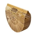 thumbnail image 2 of Miuco Womens Bamboo Handbag Handmade Large Tote Bag Size Small, 2 of 2