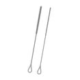 thumbnail image 4 of 2 piezas cepillos de limpiador de paja de silicona larga liviana recipiente de cuello estrecho cepillos de botella de silicona reutilizables para taza Gris, 4 of 8