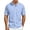 Light Blue, variant on Men's Linen Shirts Short Sleeve Casual Button Down Shirt Solid Color Loose Fashion Top Lightweight Breathable Chest Pocket Mandarin Collar Summer Beach Outdoor Tops Clothing Trendy 2026