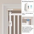 thumbnail image 2 of Cat Gate Unipaws 74 pulgadas de alto, extra alto, 85-99 cm de ancho, color blanco, 2 of 7