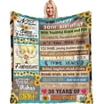 thumbnail image 1 of LHSHID 30th Birthday Gifts for Women Birthday Gift for 30 Year Old Woman Happy 30th Birthday Gifts for Her Birthday Decorations Gifts Throw Blanket 60"x80", 1 of 7