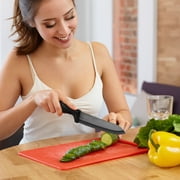 Hecef 3-piece Ceramic Knife Set with Blade Guards, Chef Vegetable Fruit Paring Knife