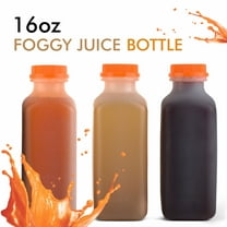 [250 COUNT] 16 OZ Empty Plastic Juice Bottles with Tamper Evident Caps - Smoothie Bottles  Ideal for Juices, Milk, Smoothies, Picnic's and even Meal Prep Juice Containers