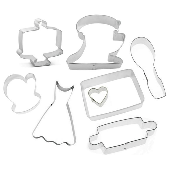Baking 8 Piece Cookie Cutter Set - Oven Mitt, Cake Stand, Mixer, Rolling Pin, Apron Cookie Cutters - The Cookie Cutter Shop - Tin Plate Steel