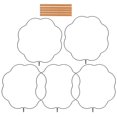 thumbnail image 2 of 6pcs Chinese Hand Fan Frames: Iron Structure DIY Hoops Creative Design Silk Fan Frames for Wedding Stage Performance Hanfu, 2 of 4