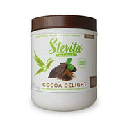 Stevita Cocoa Delight - 4.2 oz - Natural Cocoa Powder with Stevia - For Hot Cocoa, Smoothies, Desserts & Recipes - Non-GMO, Vegan, Keto, Paleo, Gluten Free - 30 Servings