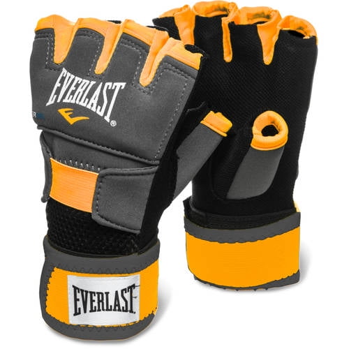 Everlast EverGel Hand Wraps, Grey/Orange