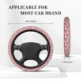 thumbnail image 5 of Daiia Japanese Cherry Blossoms Steering Wheel Cover Auto Steering Wheel Covers Breathable Anti-Slip Steering Wheels Car Interior Decor Accessories for Men Women Universal 15 Inch, 5 of 8