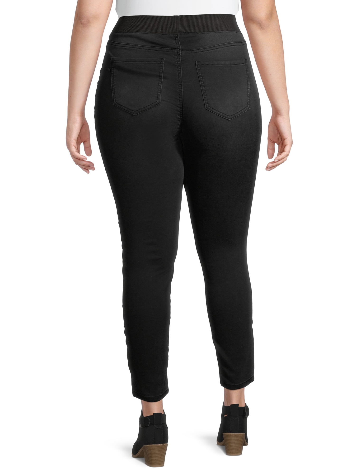 No Boundaries Jeans Website, No Boundaries Juniors' Plus Size Essential  Knit Pull On Jegging with Ribbed Elastic Waistband.