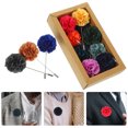 thumbnail image 4 of 16 broches elegantes para traje de hombre, con diseño de flores, accesorio decorativo para cuello., 4 of 6