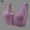 Purple, variant on TAGOLD Womens Plus Size Bra,Summer Casual Bras for Womens,Women Sexy Lingerie Cotton Comfortable U-shaped Back Without Steel Rings Three-Dimensional Cup Underwear Bra
