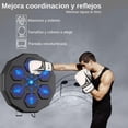 thumbnail image 4 of Kit de Máquina de Boxeo Musical y Guantes de Boxeo 16 Oz Bluelander con Protector Bucal, Blanco con Negro, 4 of 5