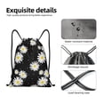 thumbnail image 4 of Saiise Daisies Flowers Pattern Sports Drawstring Backpack - String Swim Gym Bag with Wet Proof Pocket for Women&Men-Medium, 4 of 6