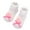 White, variant on Odeerbi Non-Slip Slipper Socks for Baby Infant Boys Girls Cotton Prewalker Sock Walking Shoes Bow Printed Soft Learning Walking Socks