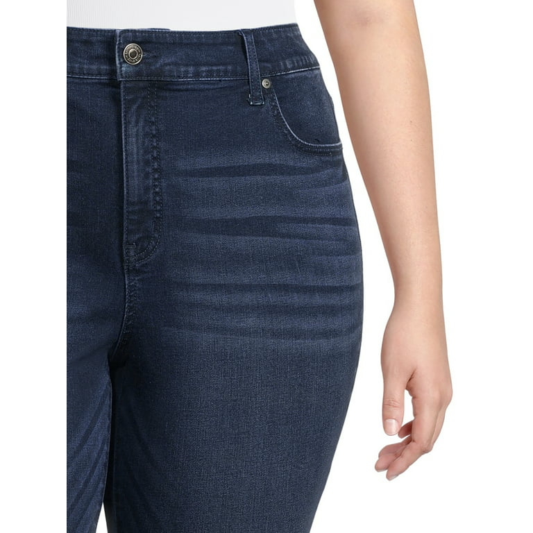 Terra & Sky Women's Plus Size Comfort Waist Skinny Jeans 