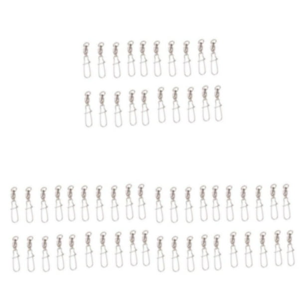 Riwesomey 20x Precio asequible y nivel profesional - Giratorio de pesca Surtido duradero Rodamiento de bolas Giratorio Conveniente 2-fuerza de Type1 NO1