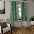 thumbnail image 2 of Ambesonne Grommet Curtain, , 50"x63", Dark Mustard and Dark Teal, 2 of 5