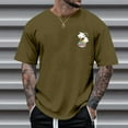 thumbnail image 4 of Bibifish Mens T-Shirts Oversize Back Graphic Letter Print Tees Streetwear Casual Short Sleeve Tshirts, 4 of 7