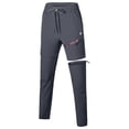 thumbnail image 4 of Women's Lightweight Zip Off Hiking Pants, Quick Dry UPF 50 with Zip Pockets for Travel Gray Size L, 4 of 8