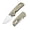 Green Aluminium/Sand Polish, variant on CJRB Mica Pocket Folding Knife, J1934-BU