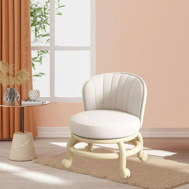 Low Roller Seat Stool Short Small Stool Chair Movable Mini Stool
