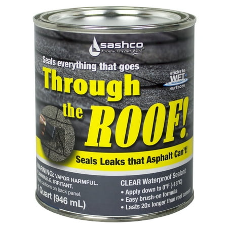 Sashco Sealants 14023 QT 1-Quart Through The Roof (Best Roof Sealant For Flat Roofs)