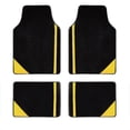 thumbnail image 1 of Tuqiang Car floor mats for Land Rover for Range Rover Velar Plush-supreme covers Suede Black and yellow, 1 of 7