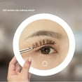 thumbnail image 4 of Magnifying Mirror with Light Suction Cup, 30x Lighted Large Magnified Mirror, Travel Makeup Mirrors High Magnification with Rechargeable 3 Colors Dimming Light and 360° Adjustable Stand(White-10X), 4 of 8