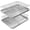 18" X 12" X 1", variant on Stainless Steel Bakeware Set 9" X 7" X 1" Oven Safe Cooking & Baking