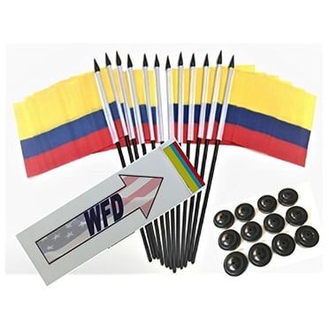 Bandiera Sudafrica 4x6 Pollici Da Tavolo – Set Con Base Nera E Asta – Tessuto 100D