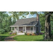 House Plan Gallery - HPG-600 - 600 sq ft - 1 Bedroom - 1 Bath Small House Plans - Single Story Printed Blueprints - Simple to Build (5 Printed Sets)