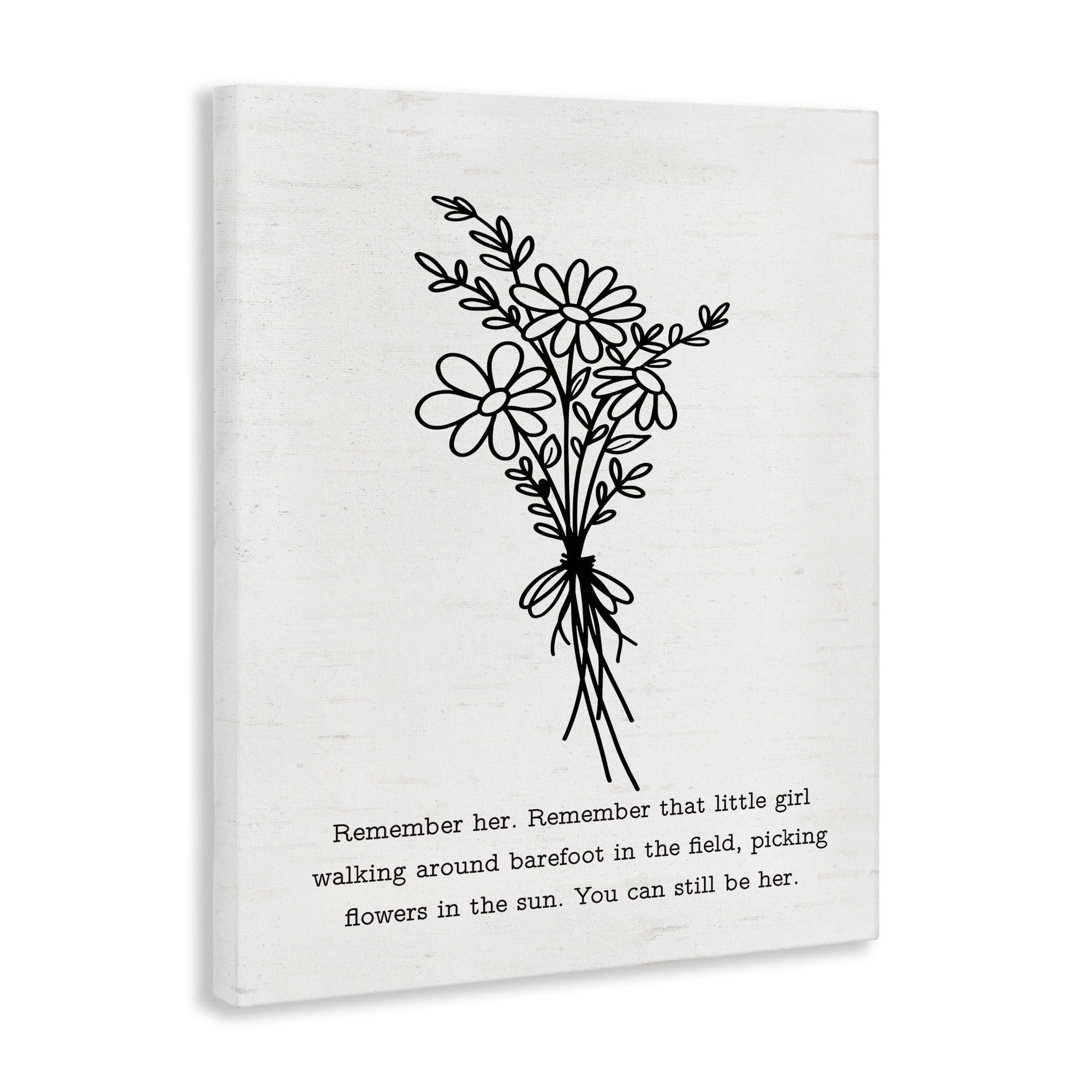 Stupell Industries You Can Still Be Her Plants & Flowers Painting Wrapped Canvas Art Print Wall Art, 30 x 40