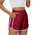 thumbnail image 2 of Bzhegqhd Women's Loose - Fit Solid Color Thin Shorts Elastic Waist, Casual & Sports Wearable for Versatile Use, 2 of 8
