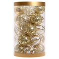 thumbnail image 2 of Inteprter Ambiente festivo con bolas de adornos para árboles de Navidad brillantes Adornos de bolas de Navidad brillantes Kits de decoración para fiestas Platino, 2 of 6