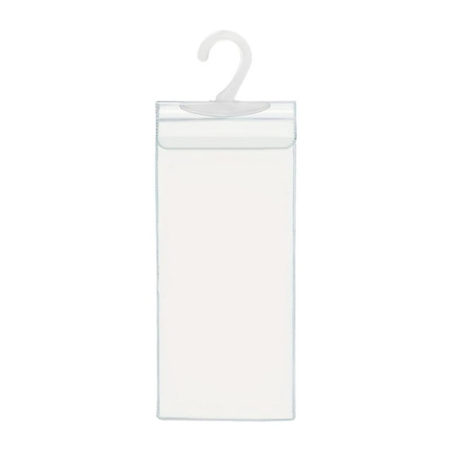 3x Protector de Soporte para Carteles, Protector de Tarjetas Transparente, 32x15cm, Vertical, con Colgador Grande, Soportes Transparentes para Cartele
