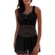 thumbnail image 1 of Gibobby Conjunto de Bañador Sexy de vendaje cruzado, ropa de playa, dos trajes de baño Bandeau, traje de baño Vintage, conjunto de traje de baño, sujetad(Negro,M), 1 of 5