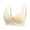 Beige, variant on Women's Seamless Front Zipper Large Stretch Fixed Cup Lift Plus Size Bra Without Underwire T-Shirt Bras Black