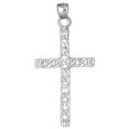 thumbnail image 1 of 14K White Gold Link Cross Pendant - 56 mm, 1 of 3