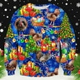 thumbnail image 2 of Mens Xmas Sweatshirts Festive Long Sleeve Soft Crewneck Pullover Sweatshirt Funny Graphic Xmas Gift Winter Casual Men's Sweatshirt Blue L, 2 of 4