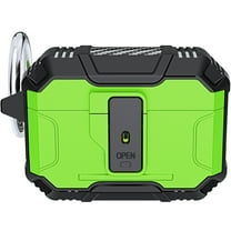 SaniMore for AirPods Pro 2nd Generation Case 2022, with Secure Lock Carabiner for Men Women 360°All-around Protective Rugged Hybird Case for AirPods Pro 2nd Generation (2022), Green