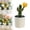 Green_b, variant on ZOURIH Artificial Cactus Plant Ornament, Simulation Cactus Adornment Bonsai Model, 8" Tabletop Fake Plants for Office and Bedroom Use