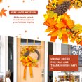 thumbnail image 2 of Fall Wreath Autumn Thanksgiving Decoration Artificial Floral Wreaths with Daisy Acorns Pumpkins Farmhouse Harvest Wreath for Home Front Door 18" Design3, 2 of 8