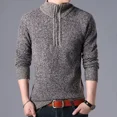 thumbnail image 3 of Ropa para hombre, jerseys con cremallera, suéteres de punto con cremallera para hombre, cuello sin capucha, cuello cálido, primavera y otoño, coreano, X Overfit Fun AS, 3 of 5