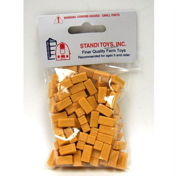 Standi Toys 1/64 Approximately 100 Yellow Plastic Straw Bales ST333, ST60102YL